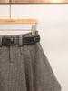 Elegante Completo Donna Autunnale Stile Retrò Francese Giacca e Gonna