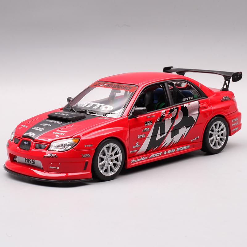 WELLY 1/24 APR Subaru Lmpreza Performance Alloy Car Model Diecasts Metal Toy Car Model Simulation Collection Childrens Toy Gifts