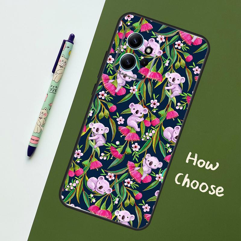 

Koala and Eucalyptus Case For Xiaomi Redmi Note 13 10 11 12 14 15 Pro Plus Cover For Redmi 15C 15 14C 10C 12C 13C Redmi Note 11 Pro