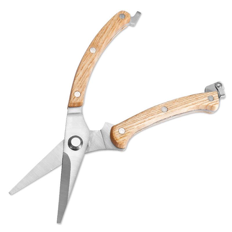 Gardening Pruning Shears – Wood Grain Handle Flower Picking Shears, Fine Branch & Fruit Picking Shears, Pruning Scissor
