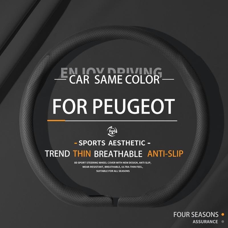 Suitable For Peugeot Car Steering Wheel Covers 206 207 308 308SW 508 3008 Rifter Partner e-3008 Automobile Parts All Seasons