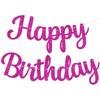 Happy Birthday Banner Pre-strung No DIY Glitter Birthday Party Banner Sign Wall Decor Door Banners for Men Women Boys Girls Party Backdrop
