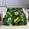 1PC Football Sports Art Blanket Warm Soft Luxury Gifts for Children Adults Suitable for Home Bed Sofa Travel Camping RV