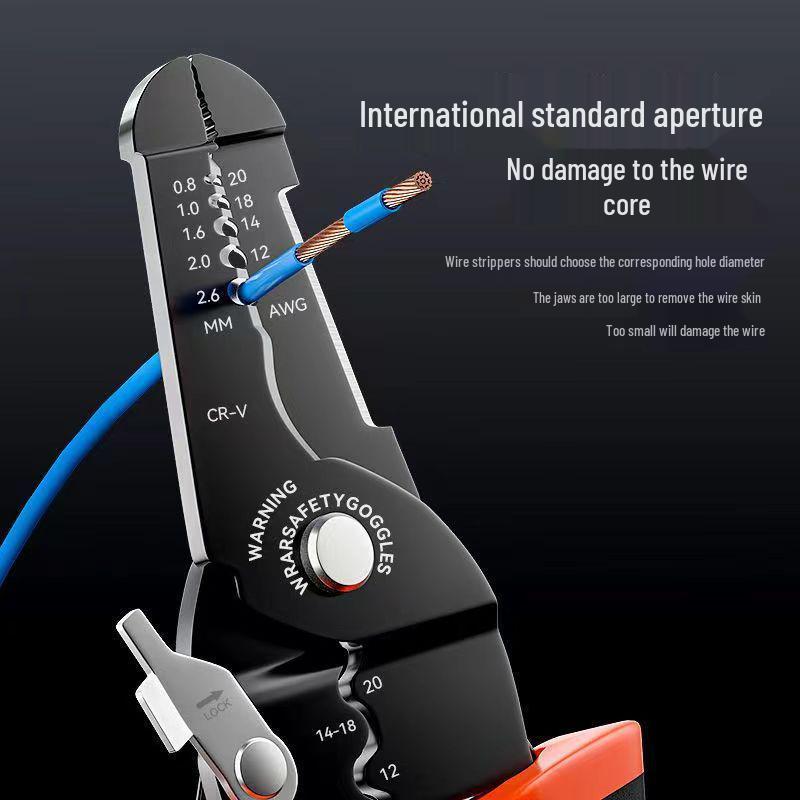 Electrician's 8-in-1 Multifunctional Wire Stripper and Stripping Tool