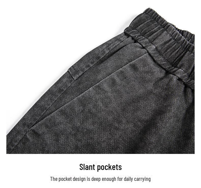 Men's Retro Wide-Leg Multi-Pocket Outdoor Pants for Running, Climbing, and Hiking