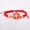 Boho Polymer Clay Braid Rope Bracelet Colorful Bohemian Beach Jewelry Cute Flower Bracelet  Women