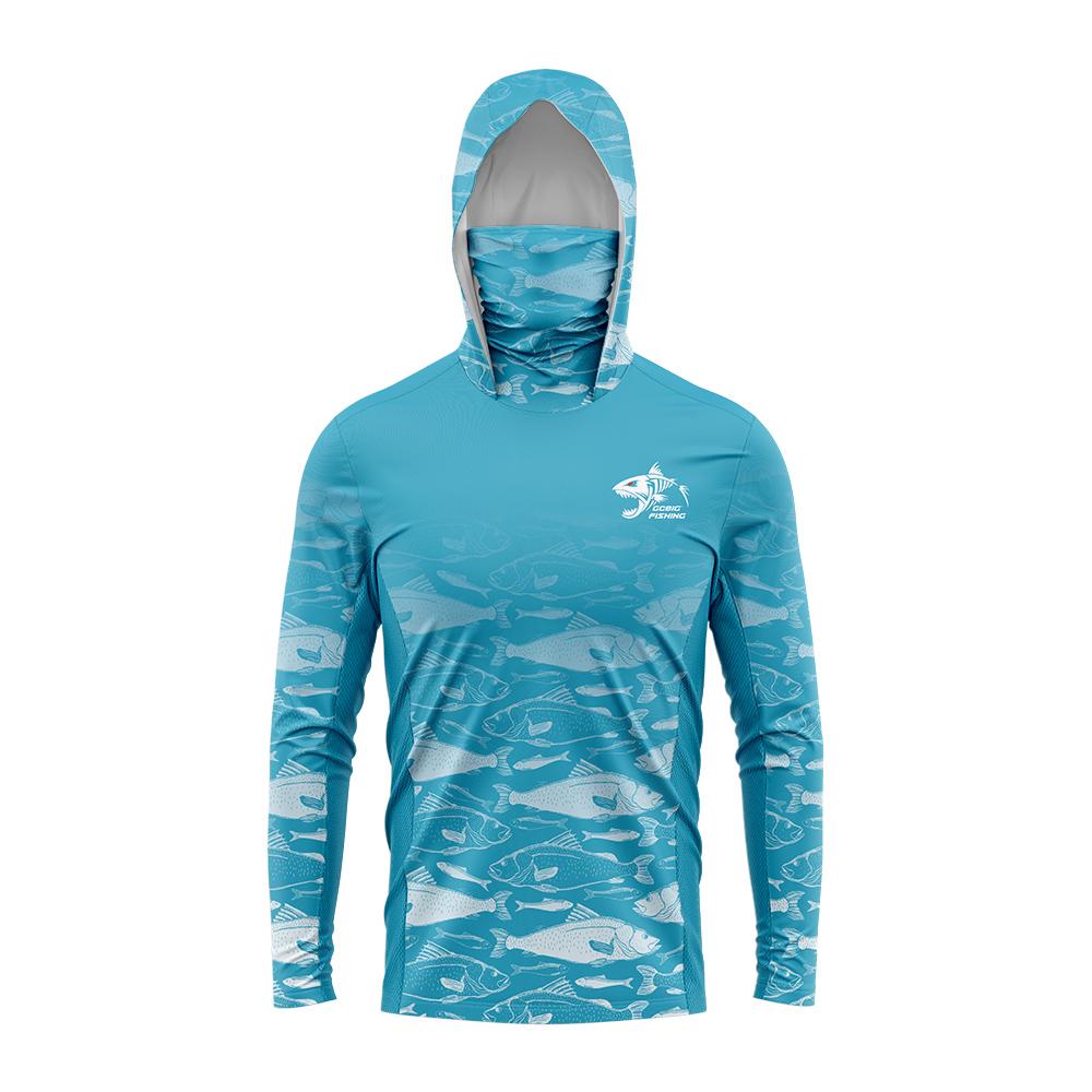 Hooded Mask Fishing Apparel Fishing Clothing Men Hood Fishing Shirt Long Sleeve Fishing Clothing Fishing Shirt