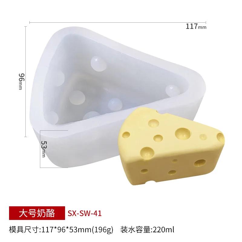 Creative Cheese Shaped Silicone Cake Molds Kitchen Baking Tools Mousse Jelly Silicone Molds Cakes Dessert Mold Pastry Tools