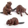 Simulation Wald Wildtier Modell Biber Figur Plastik Spielzeug Figur Geschenk Für Kinder Hohe Qualität Kinderspielzeug