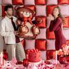 1pc3D Cute Cartoon Embracing Bear Aluminum Film Balloon for Birthday Party, Valentine's Day, Bridal Gift Party, Wedding, Shower