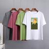 Hirsionsan Nya roliga tecknade T-shirts Kvinnor Kawaii Casual Oversized Tees Par Mjuk bomull O-hals Kvinnliga Grafiska Toppar