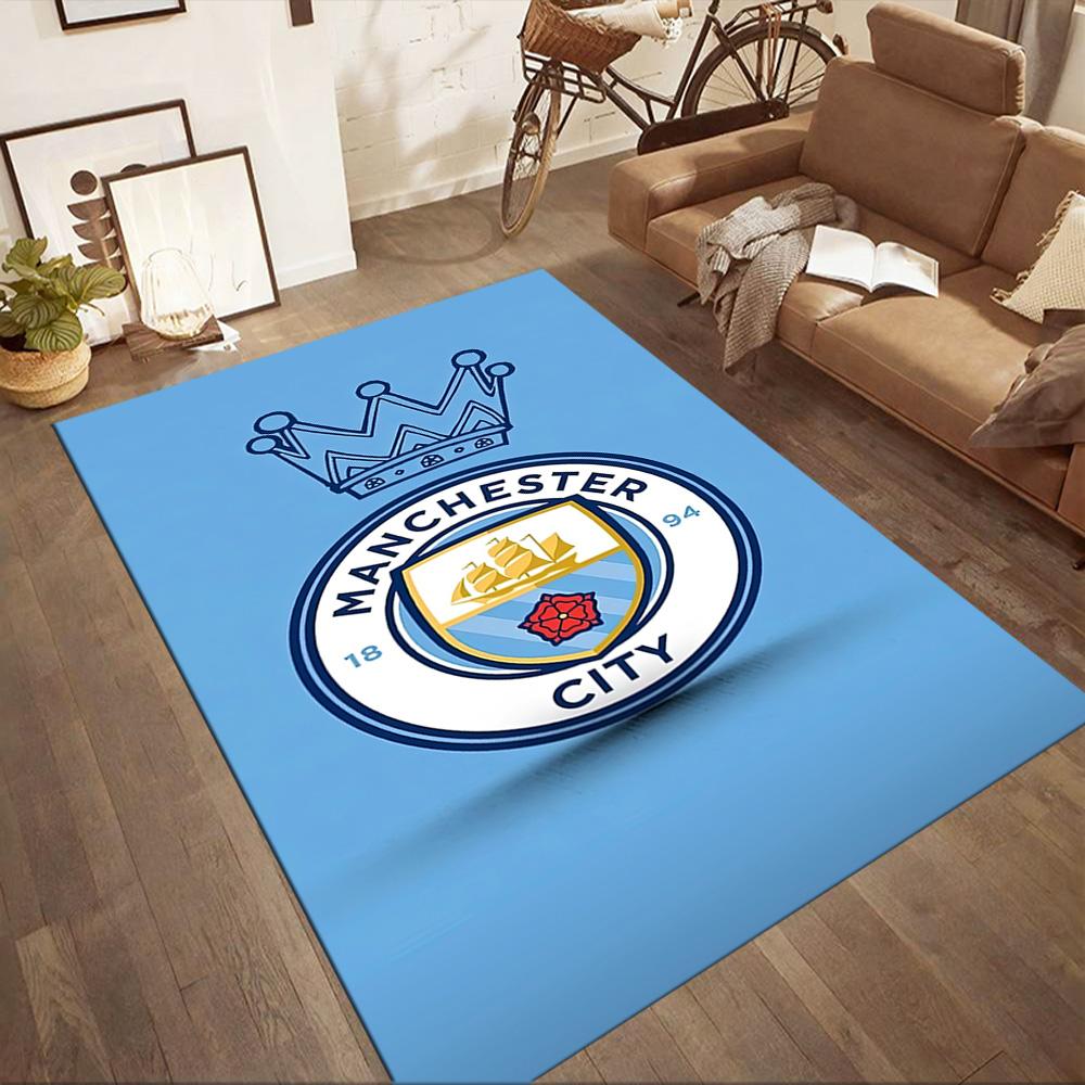 Love Manchester City Fc Square rugs are a great choice for living rooms, bedrooms, home décor, and as gifts.