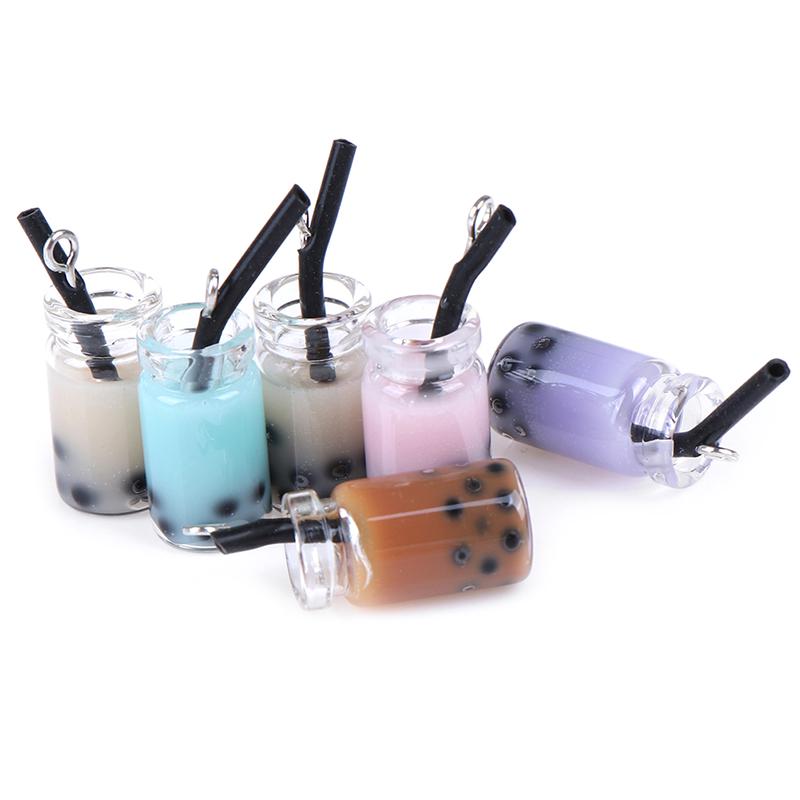 Mini Milkshake Ice Cream Lemon Milk Fruit Tea Water Cup Strawberry Banana Miniatures Dollhouse Accessories Cups Kitchen Toys