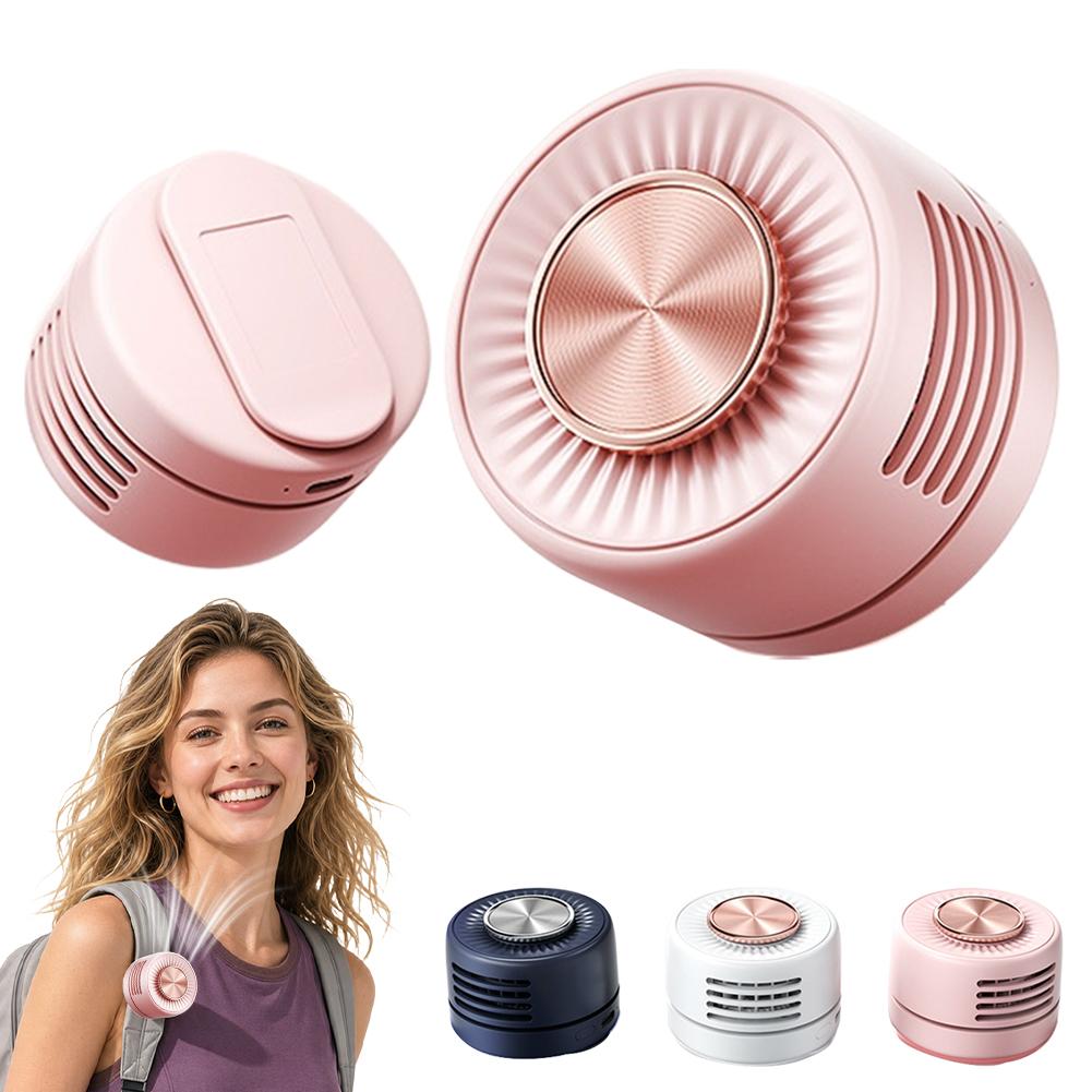 Portable Bladeless Clip Fan 360° Rechargeable Mini USB Desk Fan Small Cooling Fan for Outdoor Travel Office