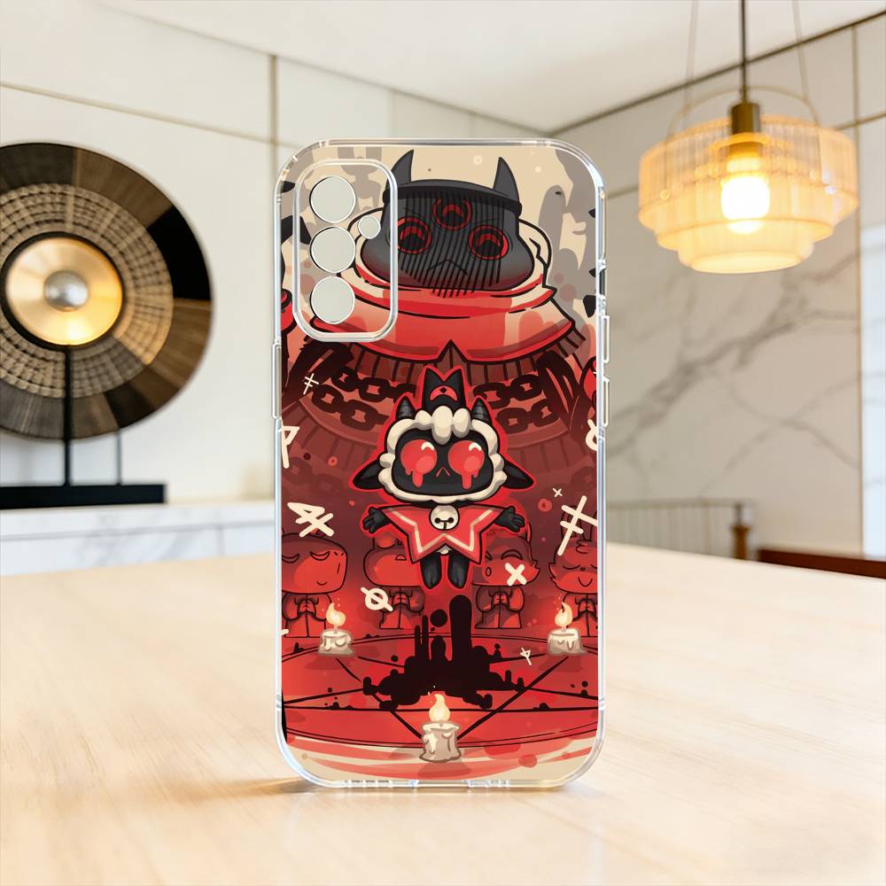 

Games Cult of the Lamb Phone Case For SamsungA10,12,20,21S,30,31,40,50,51,52,70,71 Transparent Cover Samsung a30 a20