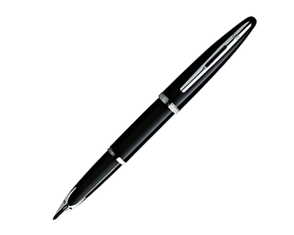 WATERMAN Karen Black Sea CT Fountain 18K Fine S0293970 Pen, Gold, Dual-Use, Nib,