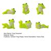 6Pcs Cartoon Frog Figurine Sitting Lying Frog Resin Statue Sculpture Home Office Desktop Car Dashboard Miniature Animal Decoration