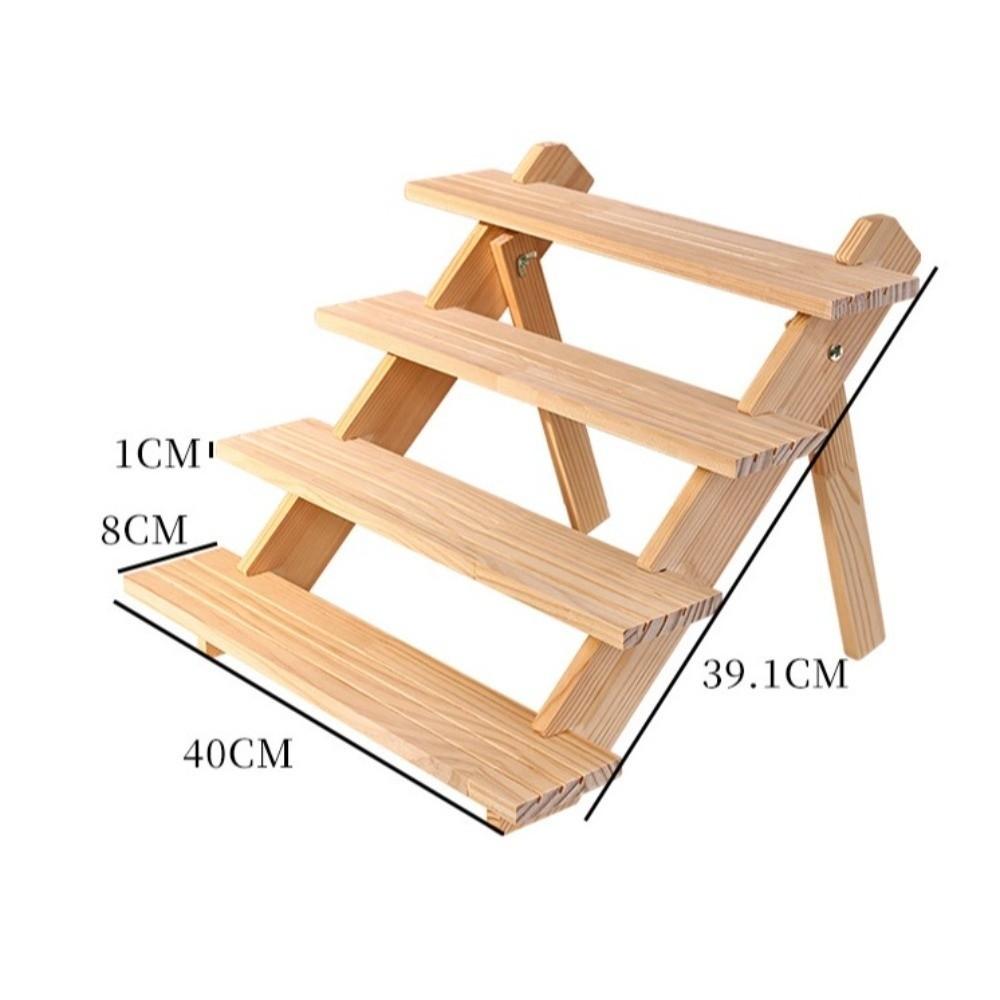 2/3/4 Layer Wooden Jewelry Display Stand Multi Functional Ornament Organizer Display Props