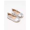 Girls' Leather Shoes Spring and Autumn New Children's Princess Shoes Girls' Soft Sole Flats Fashion silver Girls' Leather Shoes