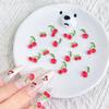 30 Stück Süße 3D Mini Rote Kirsche Nagelkunst Zubehör Harz Frucht Nagel Anhänger Schmuck Nagelkunst Dekorationen Teile DIY Maniküre Werkzeug