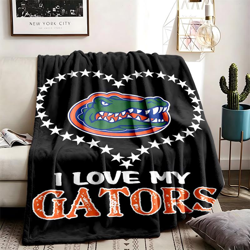 Florida Gators Theme Personalized Outdoor Flannel Blankets Soft And Suitable For All Seasons Perfect For Sofas Beds And Camping