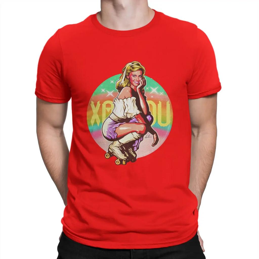 Australian Pop Female Singer Men T Shirt Olivia Newton John Leisure Sleeve Crew Neck T-Shirt  Cotton Gift Idea Clothing