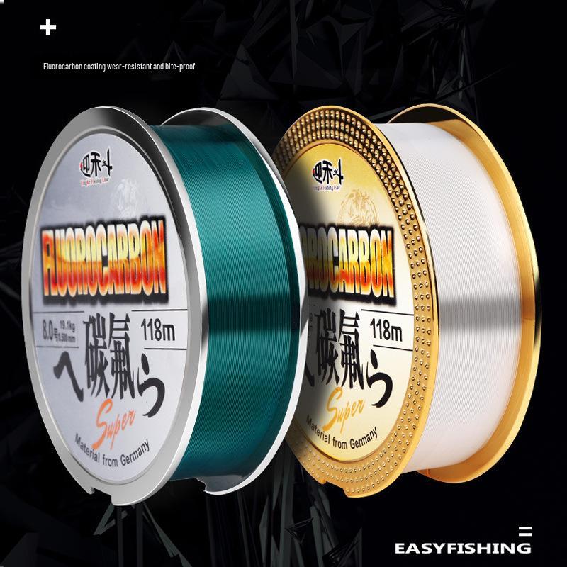 Немецкая флюорокарбоновая леска - 118 м подлесок/основная леска для морской и маховой рыбалки 6.0 Clear