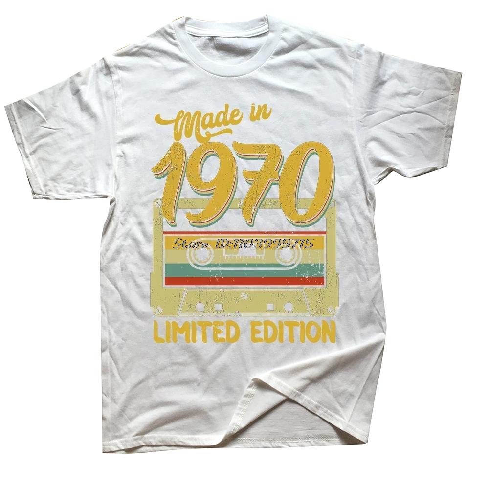 Ny Vintage Retro Klassisk 1970 54-årig Födelsedag Dag Present T-shirt Sportfantast T-shirt Herr Bomullskläder Tungvikt T-shirt Toppar