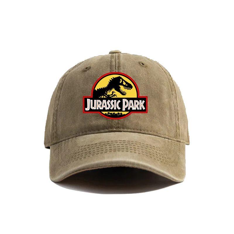 2026 Jurassic Park Baseballkappe Used Look Hüte Kappe Dinosaurier Herren Retro Outdoor Sommer Verstellbare Mütze Lässig Vielseitig Sonnenschutz