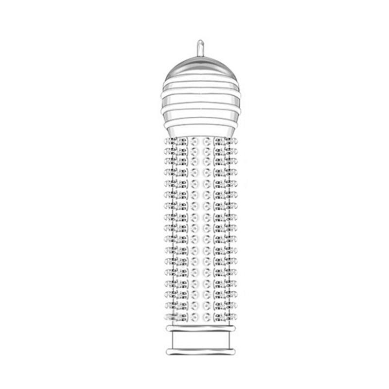 Reusable Extension Condom Penis Sleeve Male Enlargement Lasting Delay G Point Massager Cover Clear Condoms Adult Sex Toy