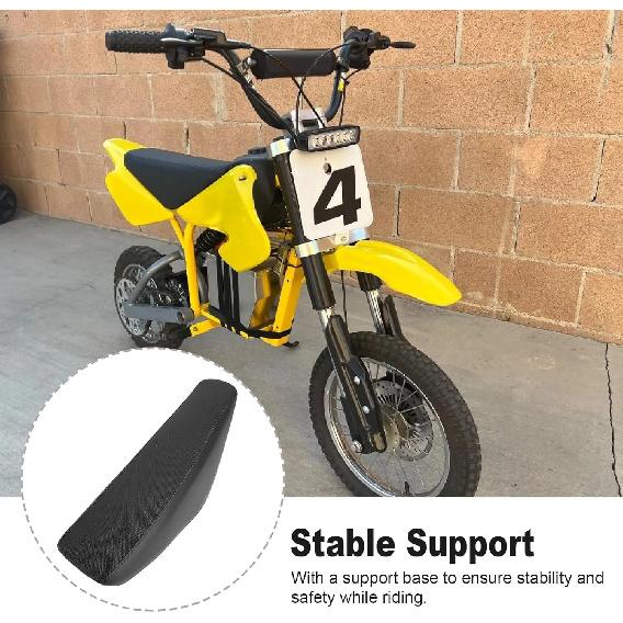 Motorcycle Tall Seat Cushion Comfortable Thicken Saddle Nonslip Breathable for Dirt Bike Motocross Scooter Crf50 Type 110cc