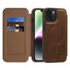 For iPhone 14 Case Compatible with MagSafe RFID Blocking Card Holder Leather Phone Cover