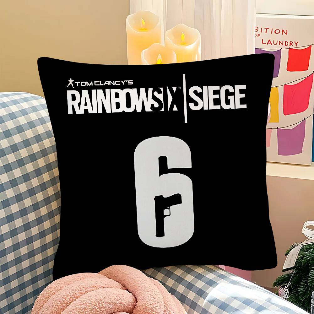 Poszewka na poduszkę Rainbow Six Siege Modna kwadratowa poszewka Sypialnia Sofa Pokój Ins Dekoracja Wypoczynek Poszewka na poduszkę