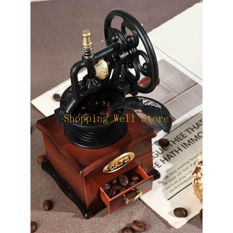 KX4B Hand Crank Coffee Grinders Music Box Mechanism Wind Up Musical Box Ornament CN