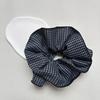 2pcs/set Double-Sided Hair Ties Plaid Hair Ropes Vintage Leopard Print Scrunchies  Commute