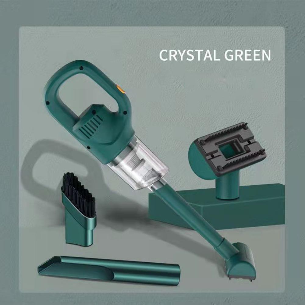 Multifunksjons trådløs håndholdt, kraftig bærbar støvsuger (Grønn)
