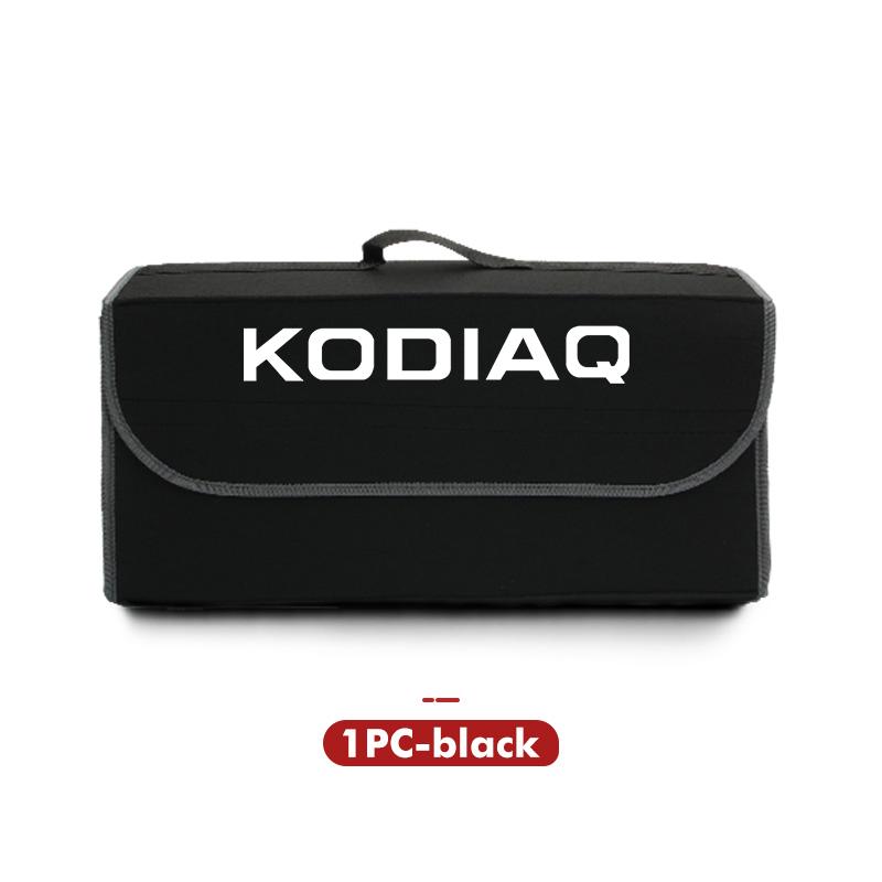 For Skoda Car Logo Trunk Storage Box Large Capacity Tool Organiser Bag Accessories S Kodiaq Octavia 2 3 Yeti Karoq Rapid Fabia