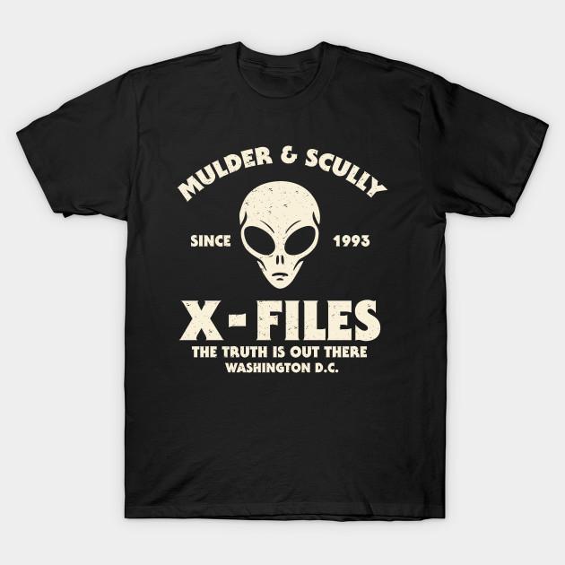

Men Black Print T-shirt Mulder &Amp; Scully No-Cut Transfer Paper Print Cotton Tshirt XL чорний
