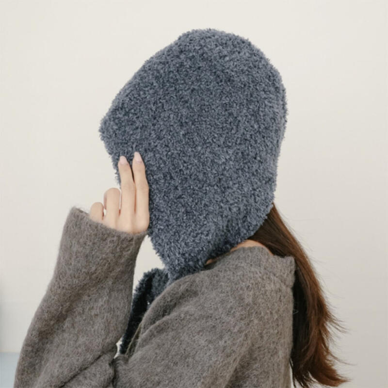 Women s Poggle Fleece Hat in 8 Colors, Winter Style black