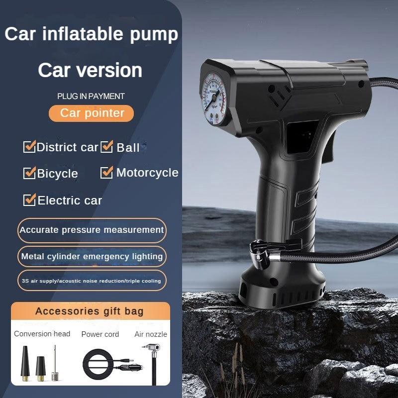 80W Car Mounted Large Battery Inflation Pump  Portable Wireless Air Pump Equipped with LED Anti Freeze Electric Pump