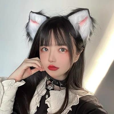 Handmade Beast Ear Headgear Hairpin Cat Ear Hairpin Hair Accessory Lolita Handmade Plush Edge Clip Girl Cute Japanese