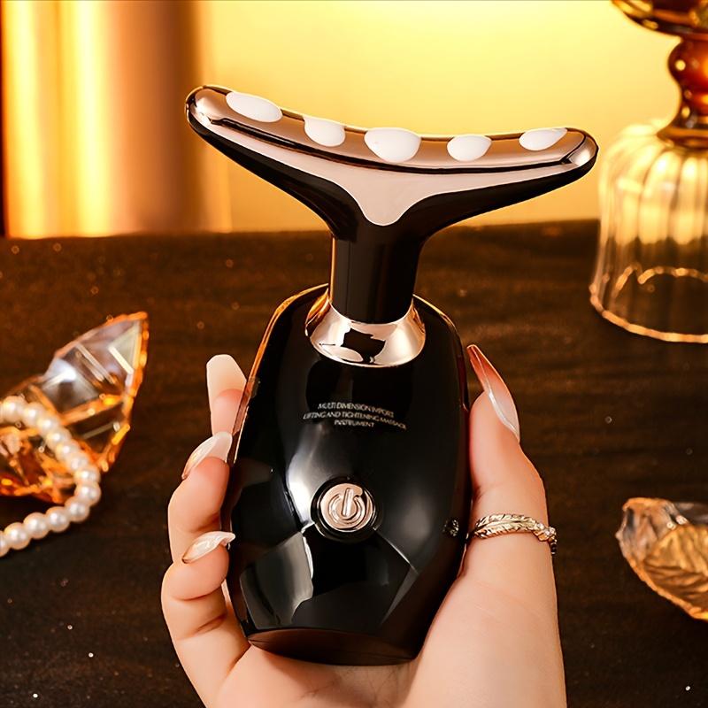 

Multi-Function Facial & Neck Massager - Reduces Aging, Battery-Powered Beauty Device for Men & Women, Ideal Gift for Her without battery чорний