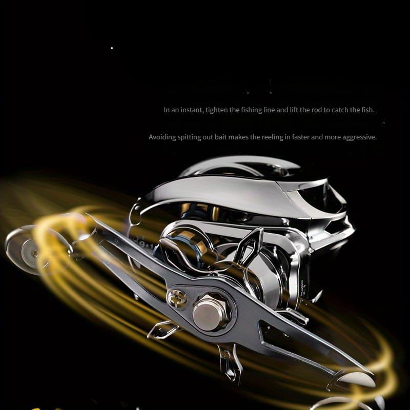 Całkowicie metalowy stalowy leworęczny wymienny kołowrotek w kształcie kropli wody uniwersalny kołowrotek do mikro-przynęt czarny do dalekich rzutów przeciwwybuchowy kołowrotek wędkarski trwały