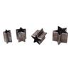 4PCS Pentagram Cutting Mold Alloy Steel Leather Punching Die Set with Storage Box for Handicrafts