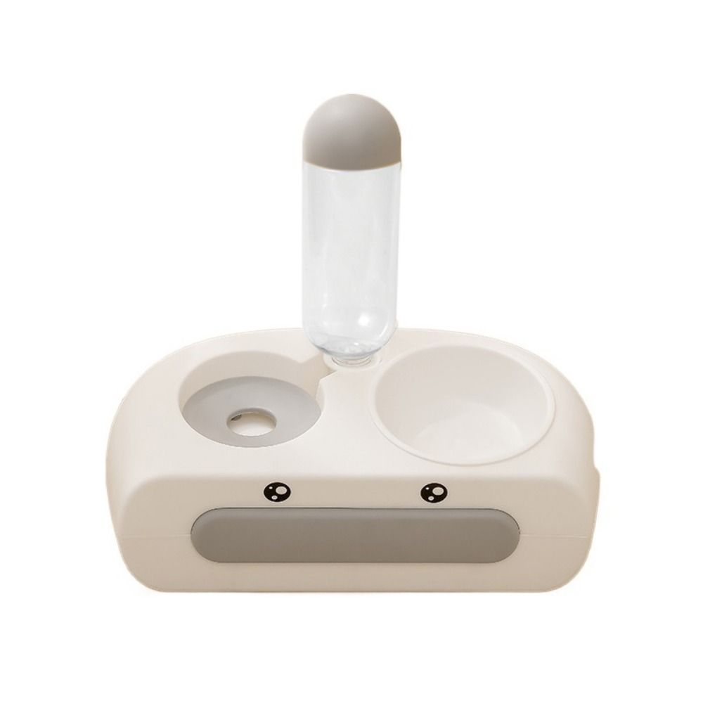 

Пластиковый мультяшный двойной стаканчик для корма для кошек, устойчивый к опрокидыванию, для щенков/котят серый