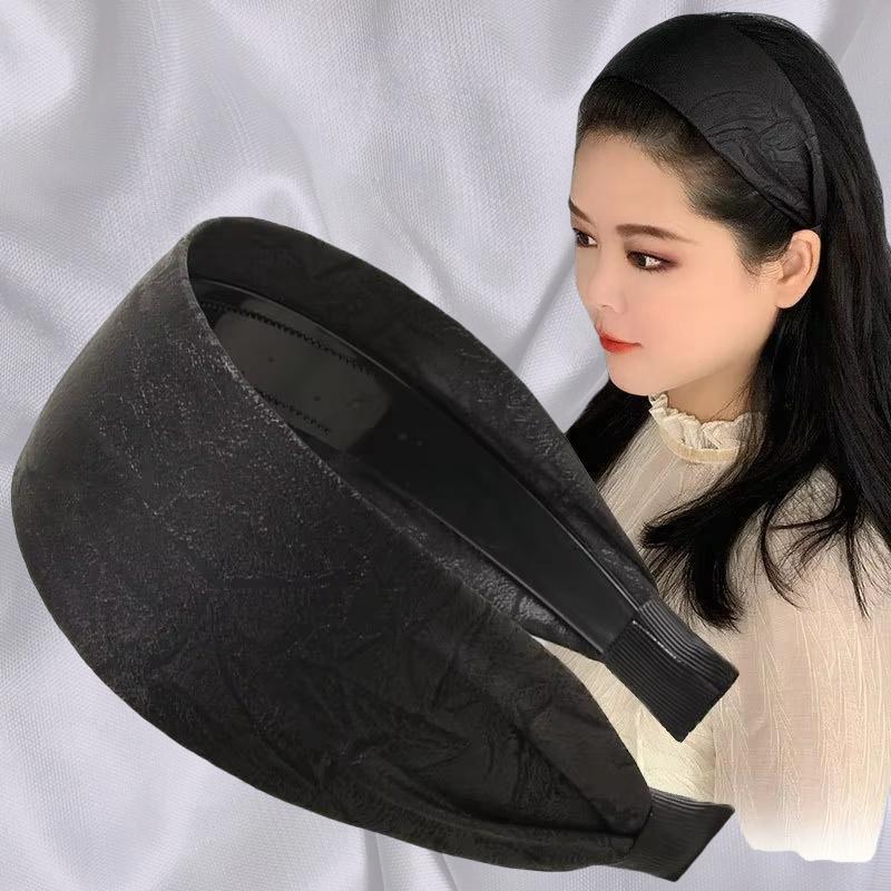 

Новинка Французская повязка на голову с широкой высококачественной лентой для волос, закрывающая седые волосы и украшающая прическа, аксессуары для волос, повязки на голову для женщин