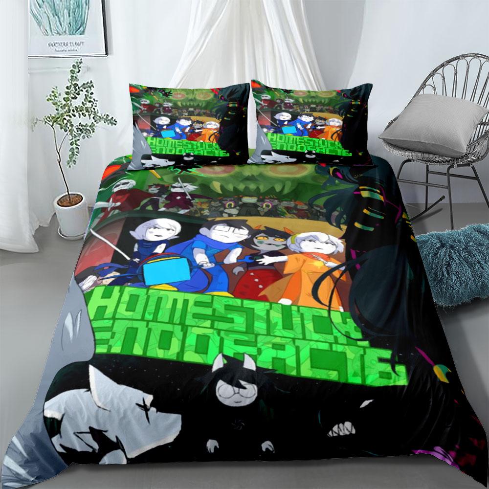 Homestuck Comics Duvet Cover Set King Queen Double Full Twin Single Bed Linen Set