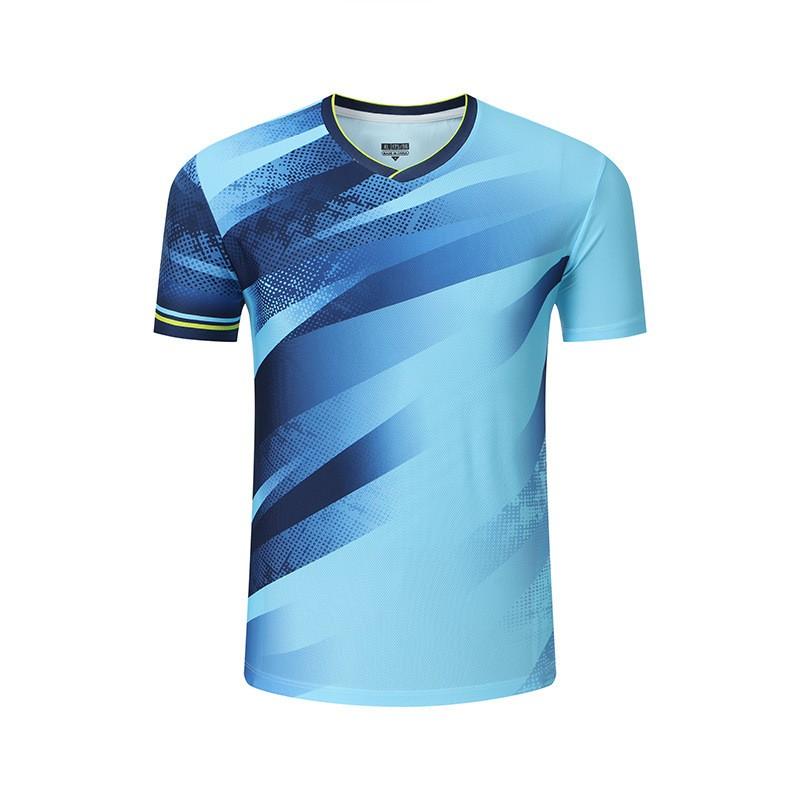 Quick-Dry Badminton Sport Set Men Women - Breathable Short Sleeve Top Matching Bottoms Training Competition