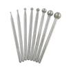8 Pieces 2.35mm Shank  Spherical Head  Grinding Bits Rotary Grinding Wheel Head Grinding Burr Dril
