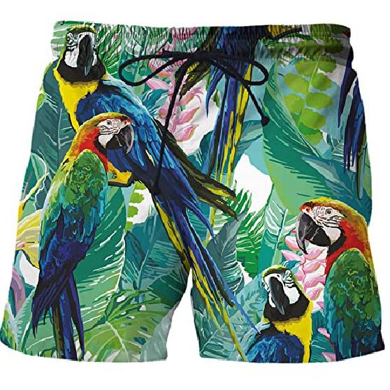 European And American Men'S Summer New 3D Printed Drawstring Loose Sports Shorts Men'S Beach Pants